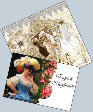 Egyedi, olcs� esk�v�i megh�v� k�sz�t�s, nyomtat�s