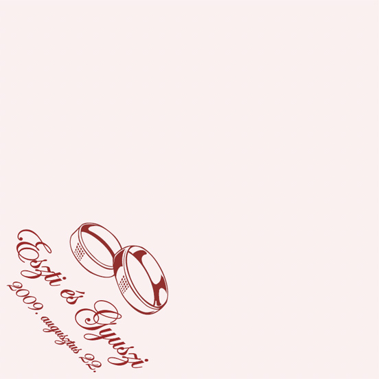 Esküvői szalvéta nyomtatás