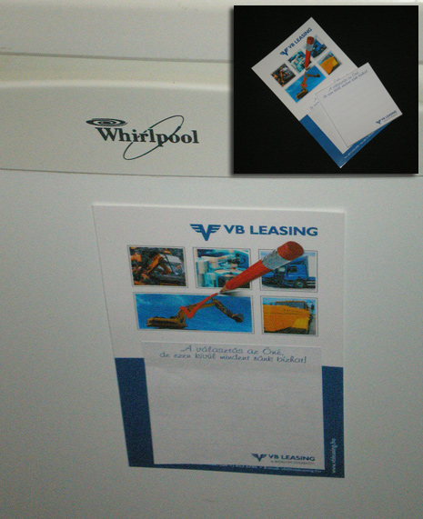 Jegyzettömbös hűtőmágnes