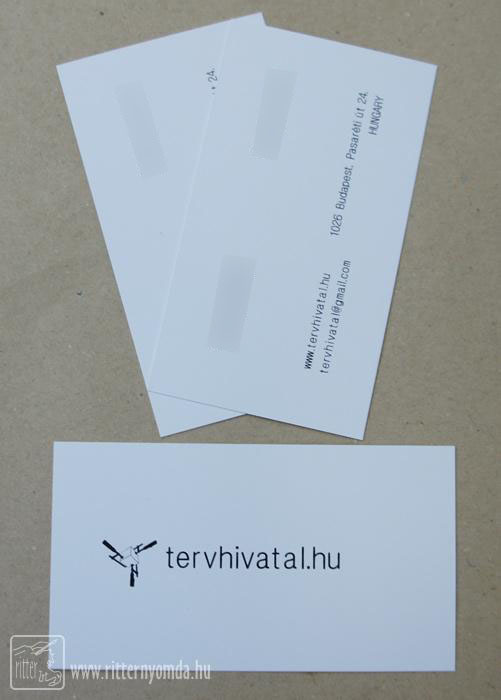 Screen printing business cards - black and white 0