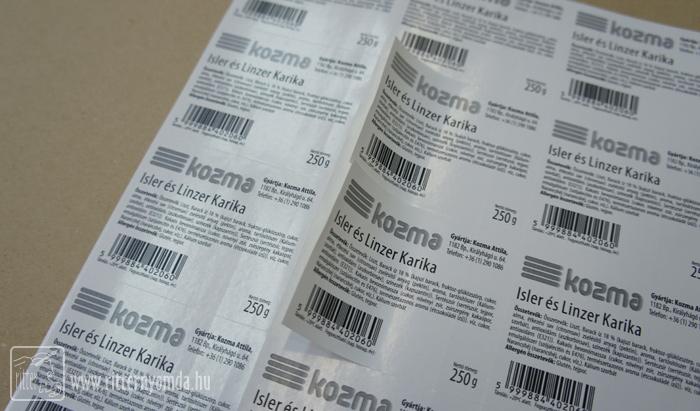 Digital Printing Labels - product label 0
