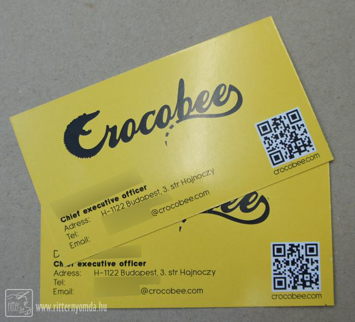 Digital print business cards - qr code 0