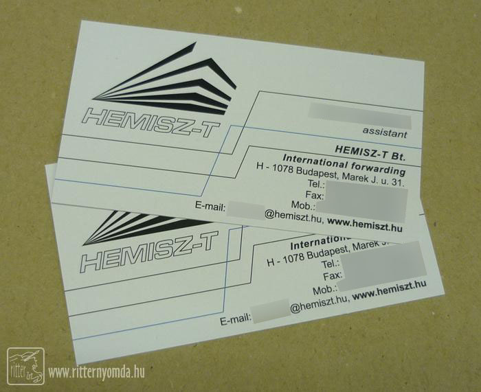 Digital print business cards - the minimalist 0