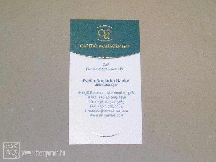 Offset Printing Business Cards - gold-plated 0