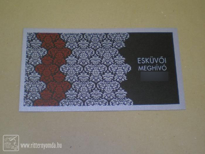 Wedding Invitation - creative cardboard silver 0
