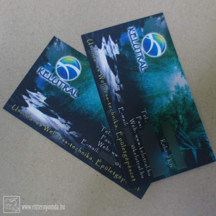 Digital print business cards - UV lacquered 0