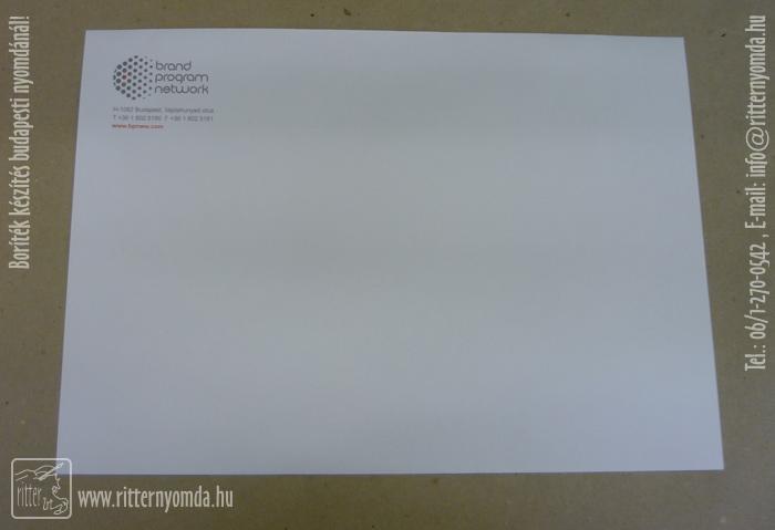 Offset Printing envelopes - brand, program, network, silicone, TB4 0