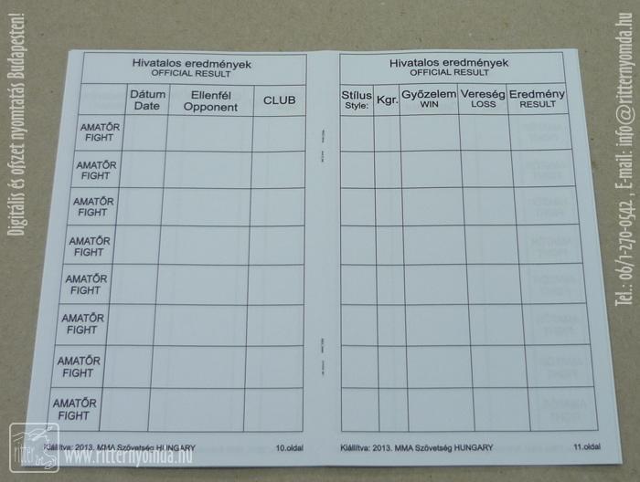 Offset printing, Booklet - mMA, cage fighting, martial Arts 1