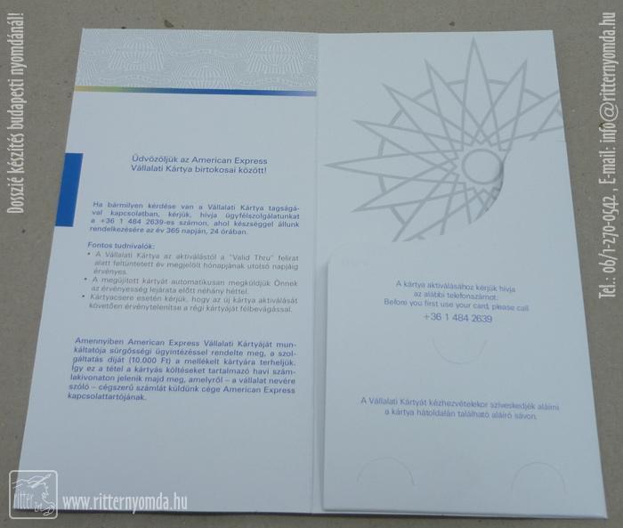 Mini offset printing folder - folder, business card, finance, bank 1