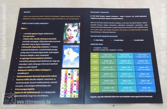 Digital printing flyers - media, recommendation, price list, a5 1