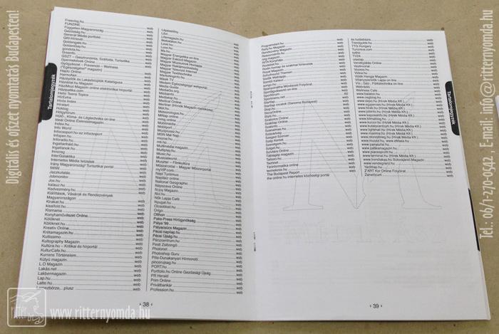 Digital printing booklet - ad, advertisement, price list 1