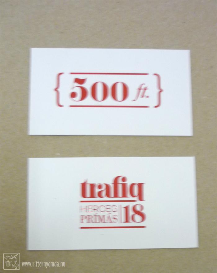 Offset printing coupons - 500 ft, simple, the minimalist, foil-printed 0