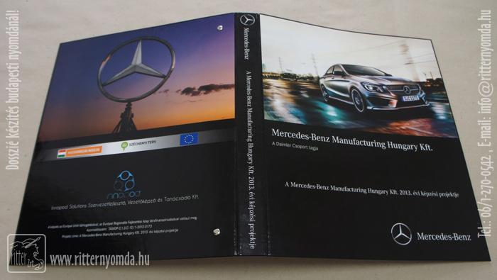 Offset printing ring dossier - car, Black, elegant, foil-printed 1
