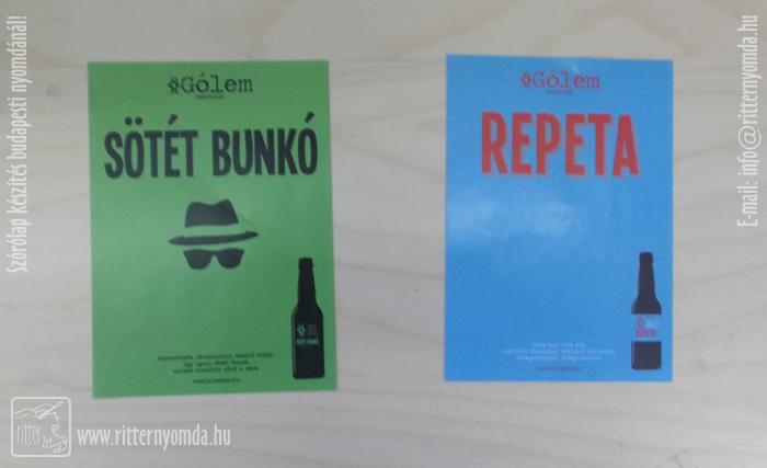 Digital printing Flyers - craftsman, Beers, Golem, Repeta, dark, mallet, hops 0