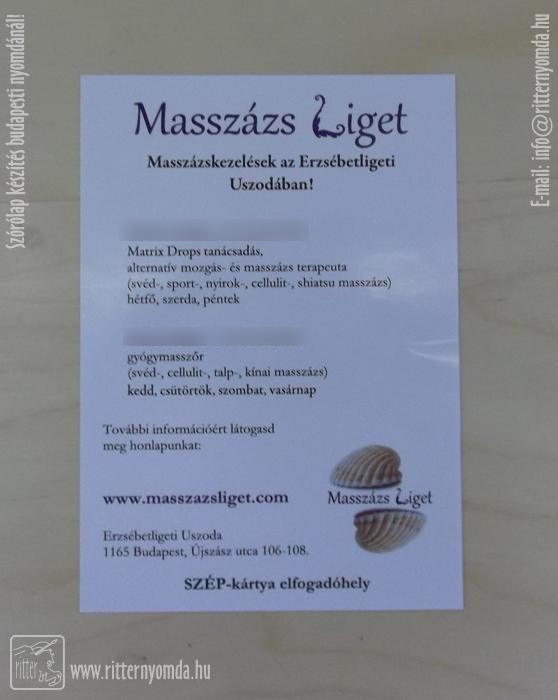 Digital printing Flyers - massage, masseur, sports, relax, muscle, treatment 0