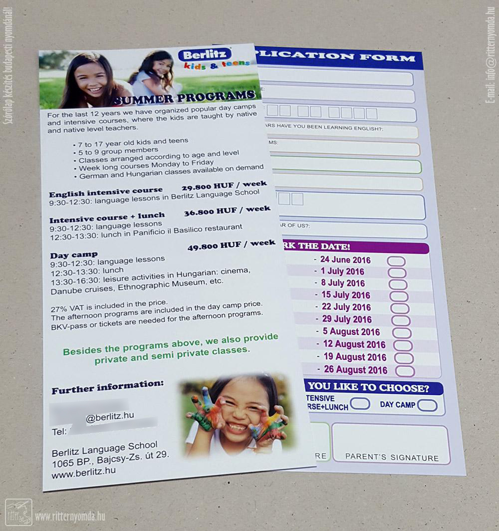 Offset printing Flyers - price list, Living in an 0