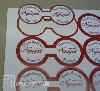 Digital printing stickers - glasses, scratched