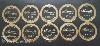 Digital printing stickers - gold, pregelve, beverages, Brandy
