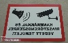 Digital printing sticker - alert, camera, security, protection