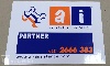 Screen printing stickers - support, vehicle, partner