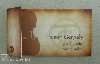 Digital print business cards - folded, stringed instruments, individual