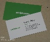 Digital printing business cards - webdesign, website, manager, Green