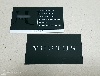 Screen printing business card - UV spotted, black and white