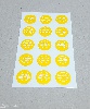 Screen printing stickers SZ - KC-077, round, LACTOSE-FREE