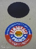 hűtőmágnes, hamburger, gyorsétterem, stancolva