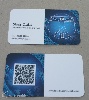Digitális nyomtatás névjegykártya, informatika, tervező, qr-kód