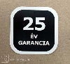 Digitális nyomtatás GARANCIA KÁRTYA, 25év, garancia, stancolva, fúrva