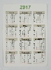 digitális nyomtatás Kártyanaptár, 2017, havi, lebontás, logózott, masszázs, ábra, névjgyes
