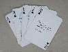 Kártyapakli, römi, poker, idézet, céges, logózott, ábra