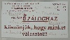 Köszönőkártya, zálogház, logózott, elérhetőség