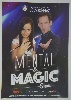 Szórólap, bűvész, előadás, mental, &, magic, show, színház