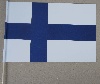 Papírzászló hurkapálcára ragasztva, papírzászló, hurkapálcás, finnország