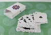 Kártya, francia, kártya, digitális, nyomás, színes, kétoldalas, doboz, sarokkerekített, matt, fóliázott, stancolt, ragasztott