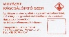 Szitanyomás Matrica, matrica, szitanyomás, ritzelt, 80x45mm, színes, piros, rágcsáló, Deko-Chem